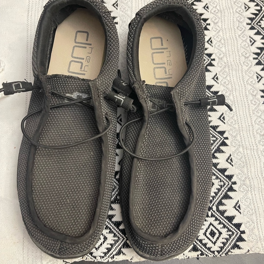 Hey Dude Men's Black Slip-On Loafers